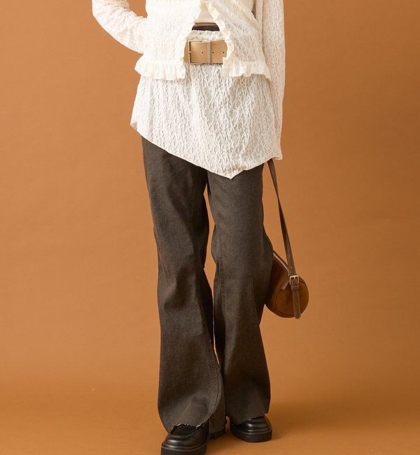  「スリットフレアデニム」|デニム|