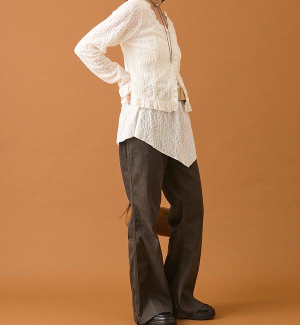  「スリットフレアデニム」|デニム|