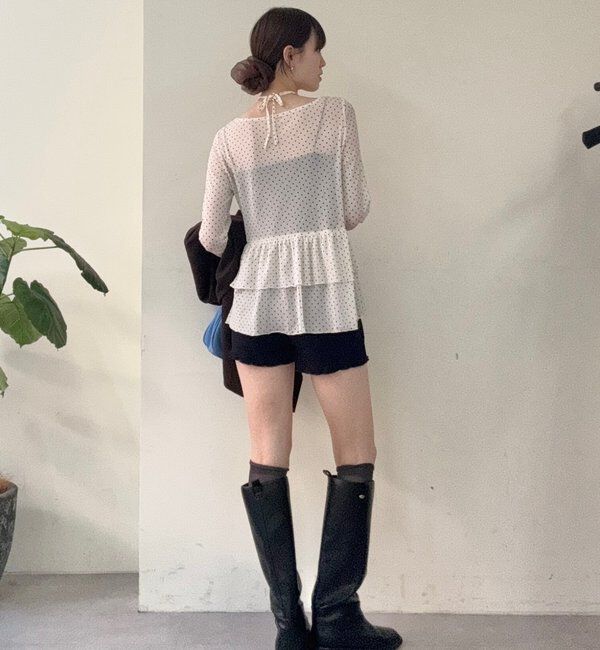  「ドットティアードプルオーバー」|Tシャツ・カットソー|