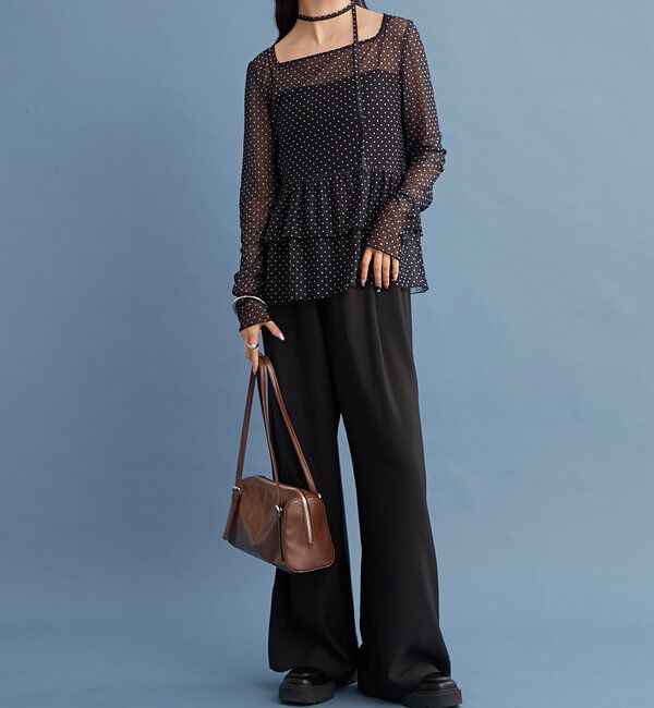  「ドットティアードプルオーバー」|Tシャツ・カットソー|