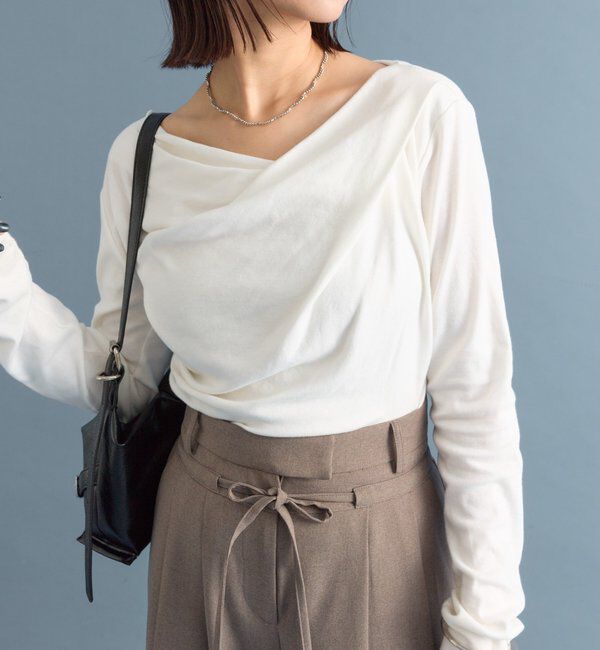  「オフショルロンT」|Tシャツ・カットソー|