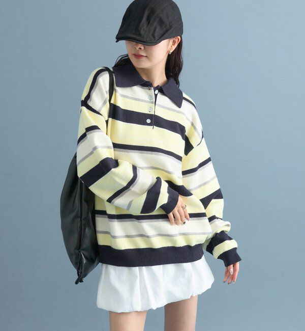  「マルチボーダーラガーニット」|ニット・セーター|