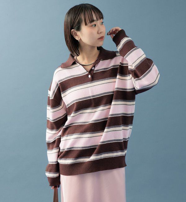  「マルチボーダーラガーニット」|ニット・セーター|