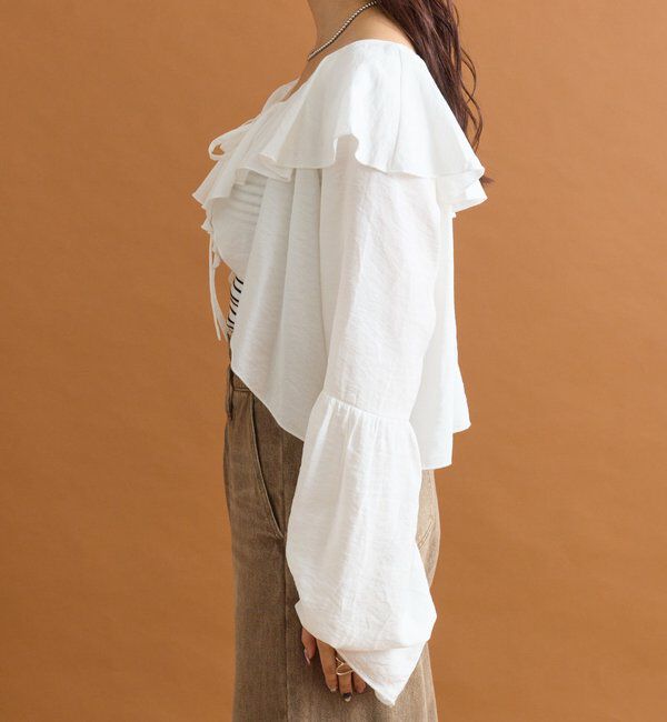  「ラッフルボレロブラウス」|シャツ・ブラウス|