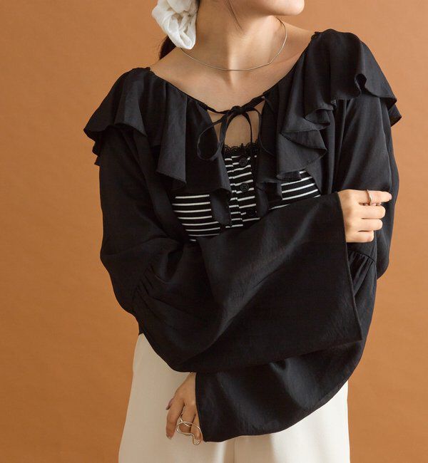  「ラッフルボレロブラウス」|シャツ・ブラウス|