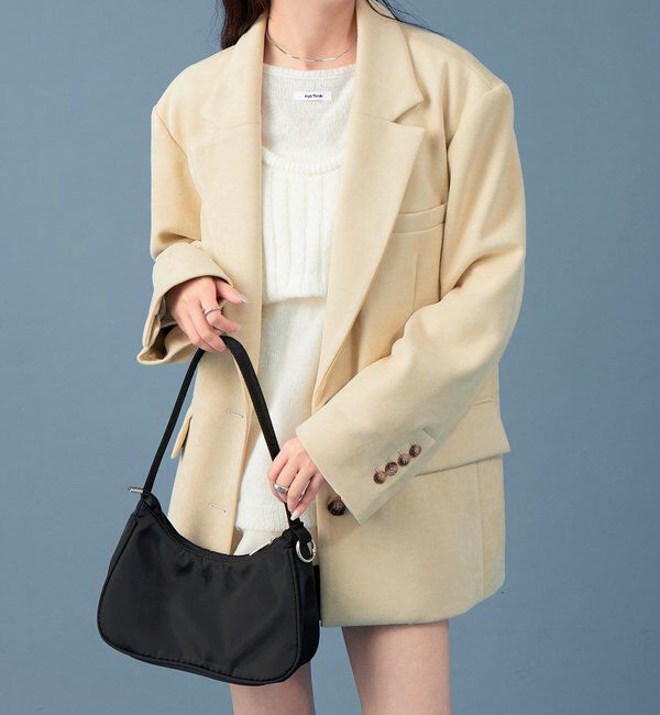  「フェイクスウェードジャケット」|テーラードジャケット|