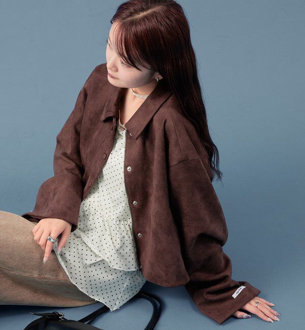  「フェイクスウェードショートブルゾン」|その他|