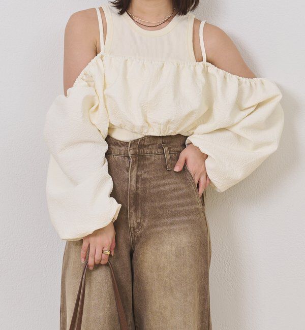  「【@sktnnm企画】ホイップブラウスセットワンピース」|ワンピース|