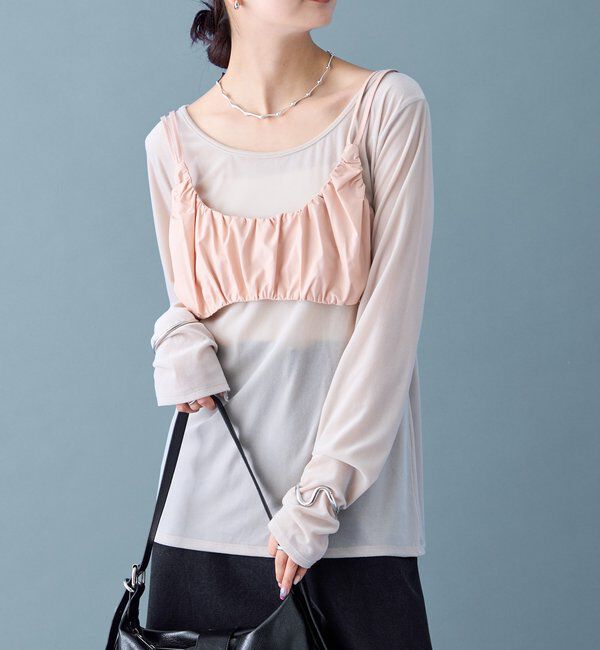  「ギャザービスチェ SETトップス」|Tシャツ・カットソー|