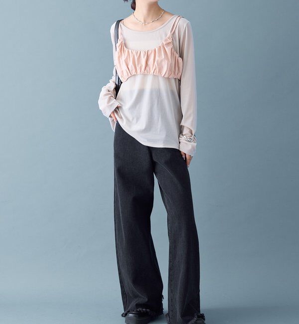  「ギャザービスチェ SETトップス」|Tシャツ・カットソー|