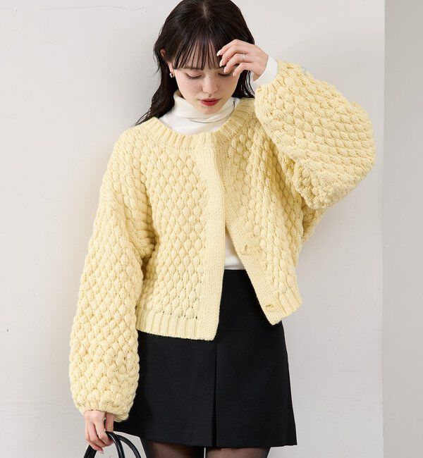  「ポコポコニットカーディガン」|カーディガン|