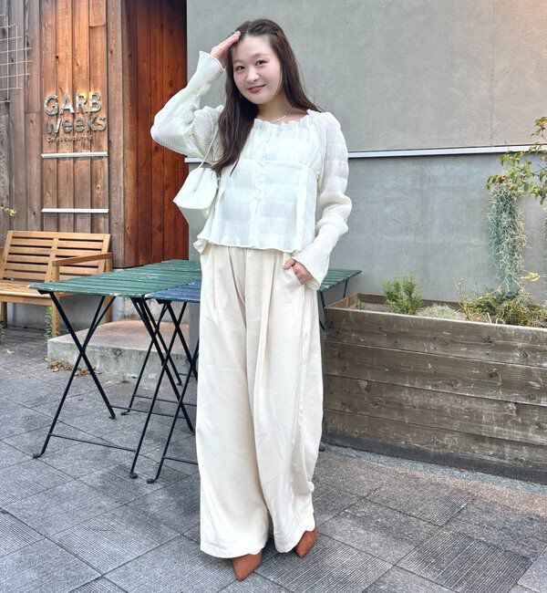  「【@__misa__03企画】シャーリングブラウス」|シャツ・ブラウス|