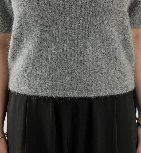  「衿付き半袖ニット」|ニット・セーター|