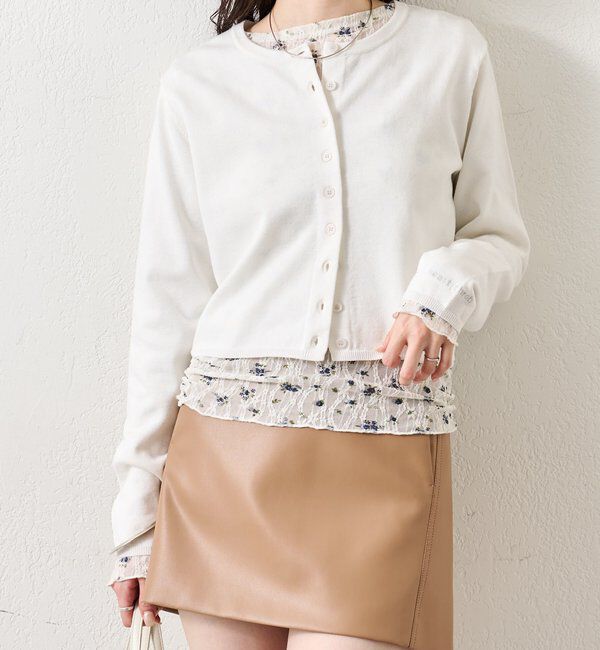  「チビボタン長袖カーディガン」|カーディガン|