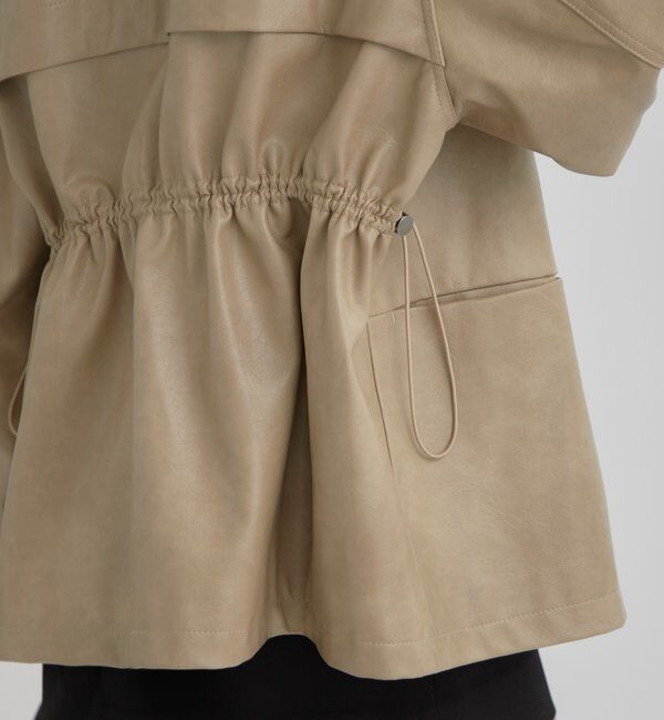  「ドロストフェイクレザーブルゾン」|ブルゾン・スタジャン|