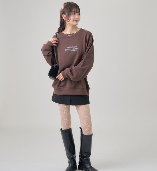  「miniロゴスウェット」|Tシャツ・カットソー|