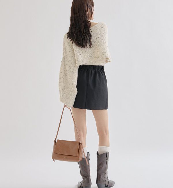  「クロスニットスリットキャミSET」|ニット・セーター|