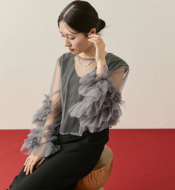  「【@____ri__125企画】ティアードフリルドレスSET」|ワンピース|