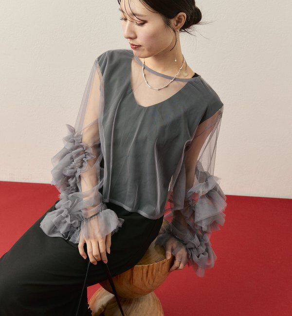  「【@____ri__125企画】ティアードフリルドレスSET」|ワンピース|