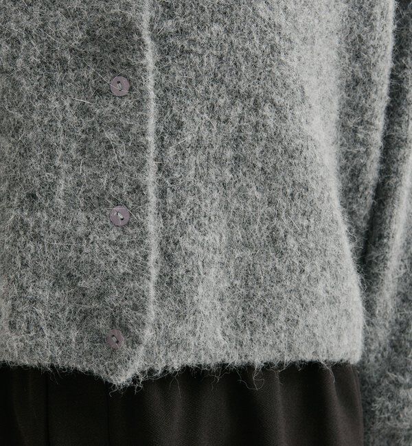  「スクエアネックニットカーディガン」|カーディガン|