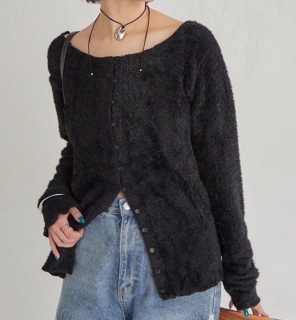  「シャギーリブカーディガン」|Tシャツ・カットソー|