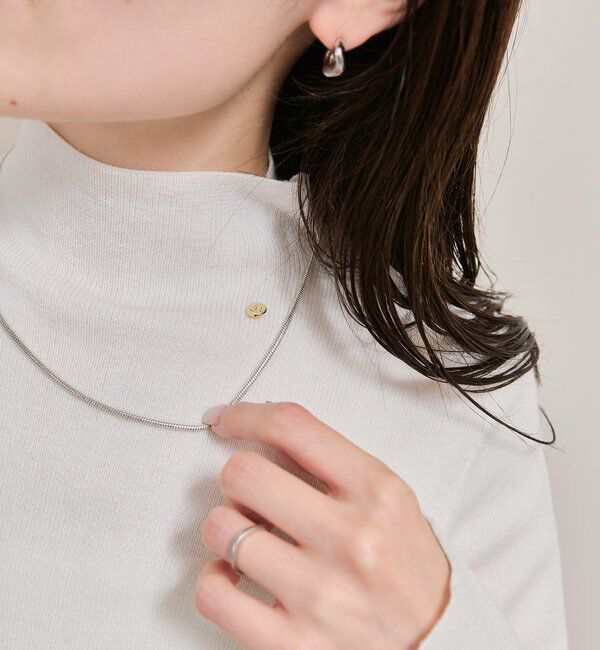  「プレート付きハイネックニット」|ニット・セーター|