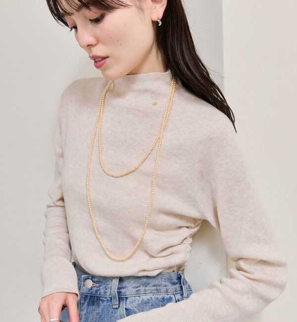  「プレート付きハイネックニット」|ニット・セーター|