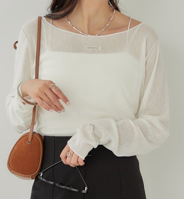  「2wayシアーロンT」|Tシャツ・カットソー|オフホワイト