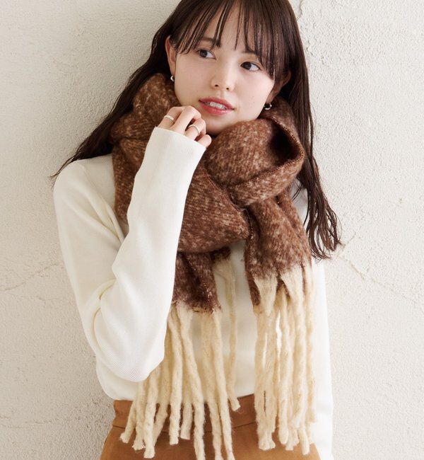  「カラーフリンジストール」|ストール|