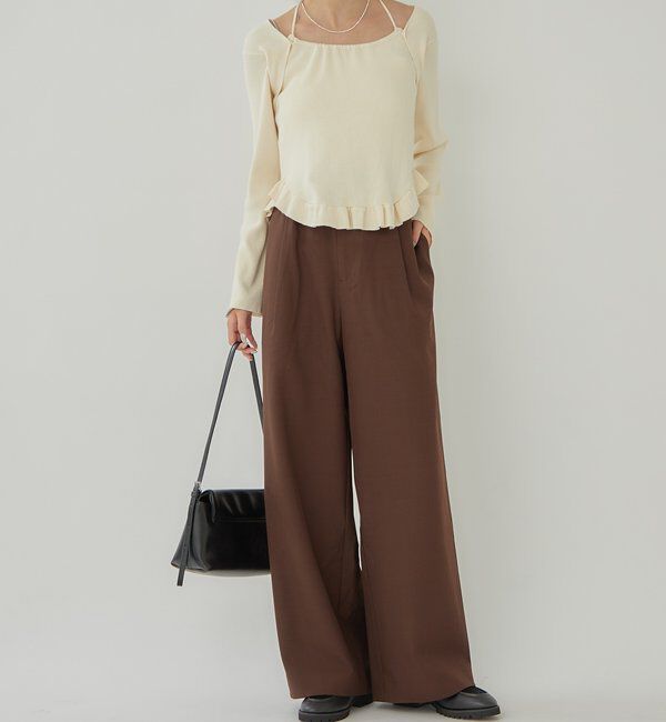  「ペプラムレイヤードニット」|ニット・セーター|