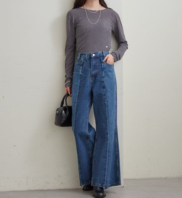  「プレート付きクルーシアーロンT」|Tシャツ・カットソー|