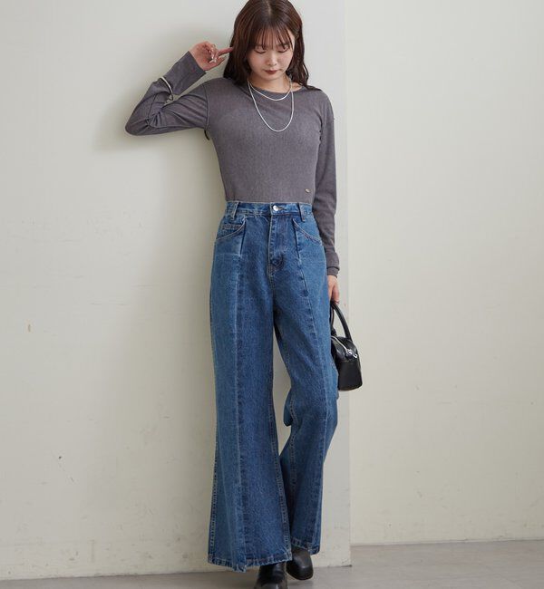  「プレート付きクルーシアーロンT」|Tシャツ・カットソー|