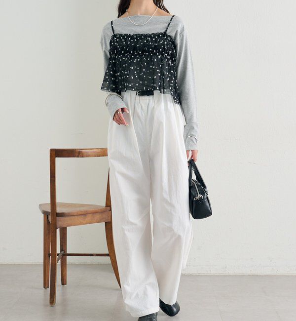  「ボリュームイージーパンツ」|チノ|