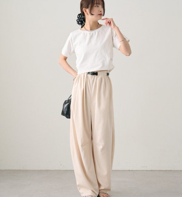  「ベルト付きボリュームスラックス」|チノ|