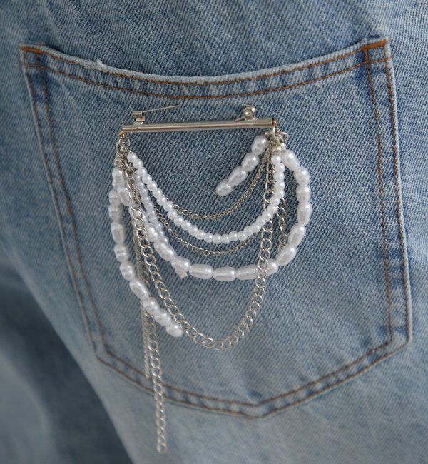  「パールチャームブローチ」|ブローチ・コサージュ|