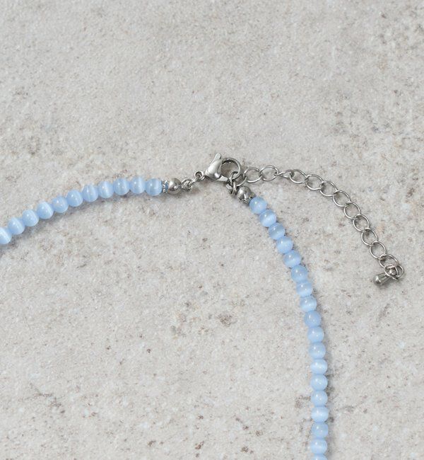  「クリアカラービーズネックレス」|リング|