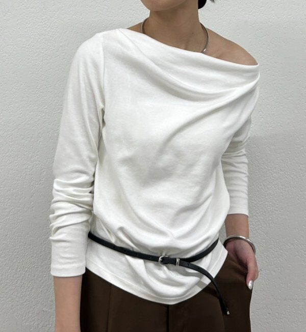  「ドレープロンT」|Tシャツ・カットソー|オフホワイト