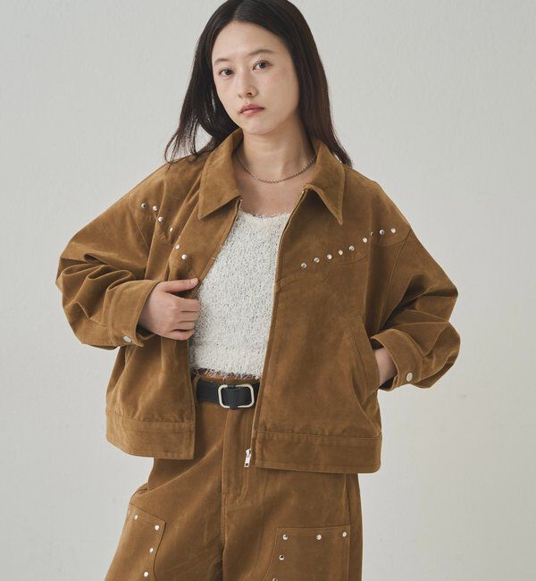  「SUEDE STUDDED BLOUSON/スウェードスタッズブルゾン」|ブルゾン・スタジャン|