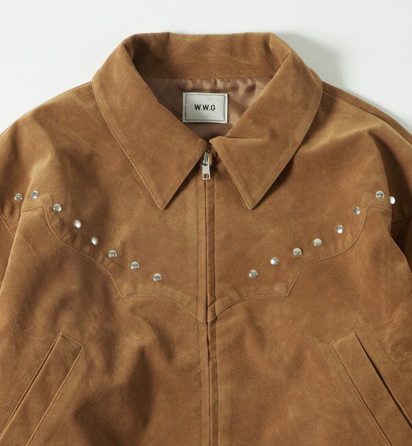  「SUEDE STUDDED BLOUSON/スウェードスタッズブルゾン」|ブルゾン・スタジャン|