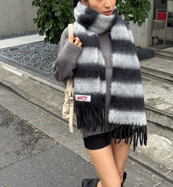  「SLOPPYボーダーマフラー」|マフラー|