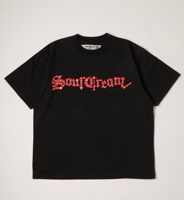  「【Sourcream】ラインストーンTシャツ」|Tシャツ・カットソー|ブラック