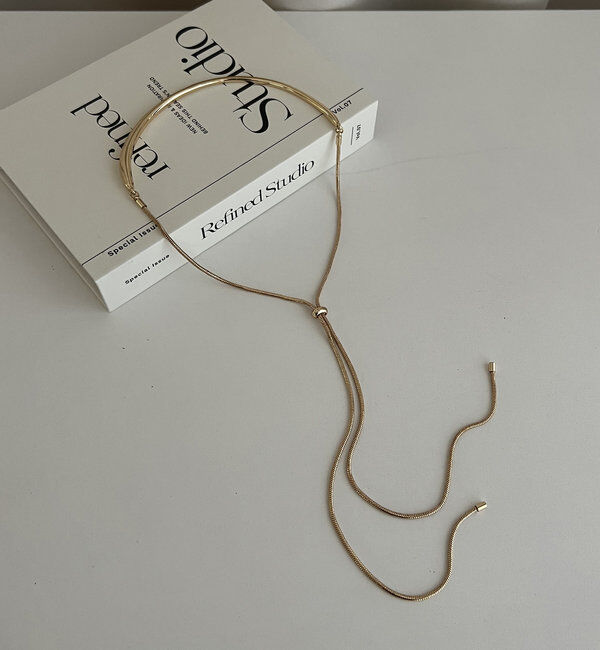  「【ベストセラー】〈GOLDY/ゴールディ〉スライドカービーネックレス」|リング|