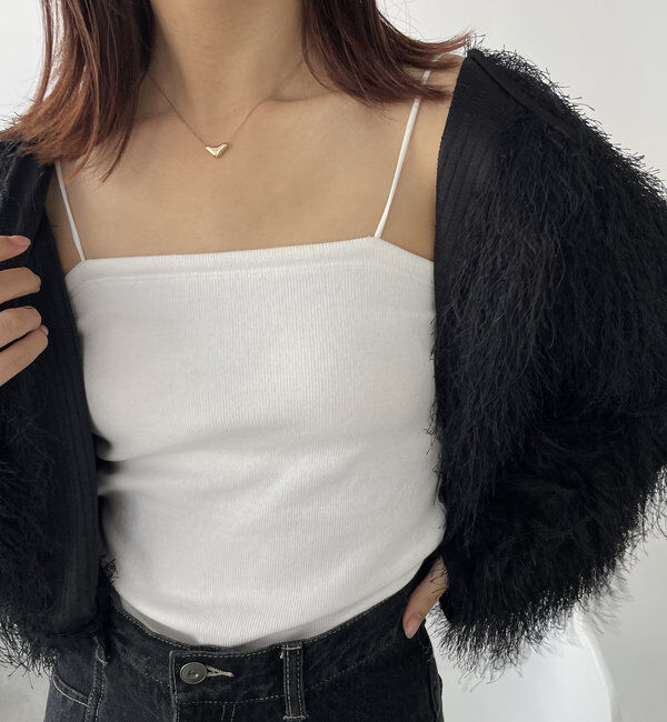  「【S・Mサイズ展開あり】1ストラップカップ付キャミ」|キャミソール|