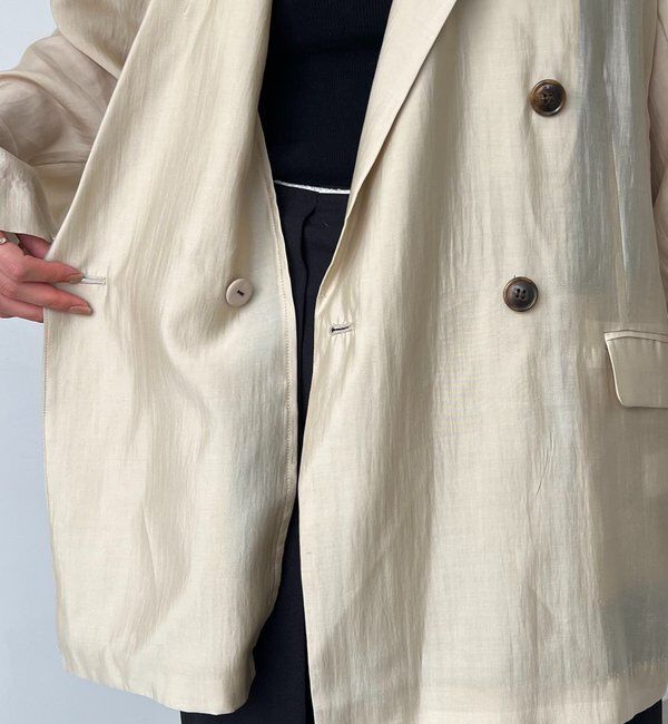  「【全骨格細見え/オフィスコーデにも◎】ライトテーラージャケット」|テーラードジャケット|