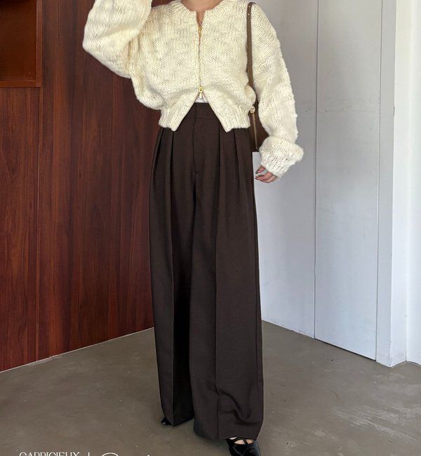  「【LE'MAGE&times;gemeilコラボ】スラブジップカーディガン」|カーディガン|