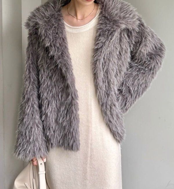  「【サイズ展開あり/軽量】MIXファースタンドカラーコート」|その他|