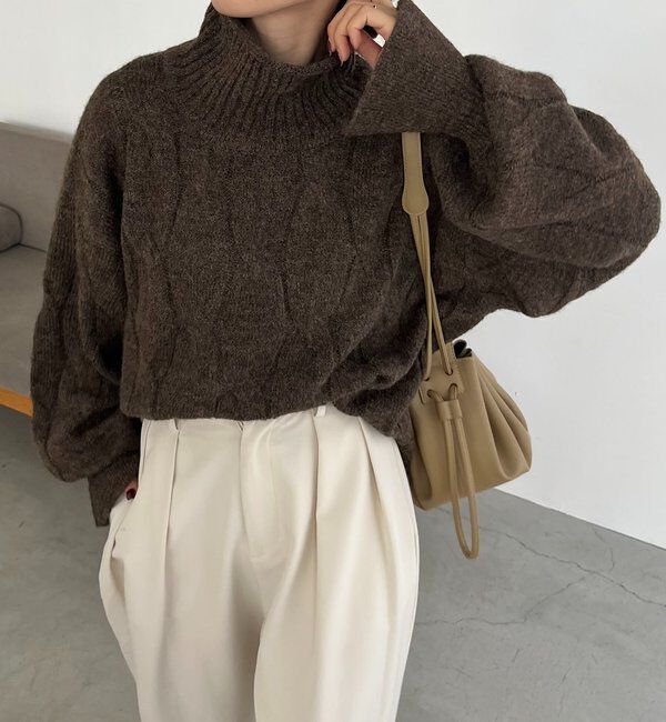  「ケーブルキャンディニット」|ニット・セーター|