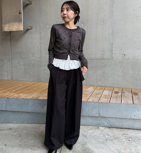  「【前後2WAY】アシメフリルロンT」|Tシャツ・カットソー|