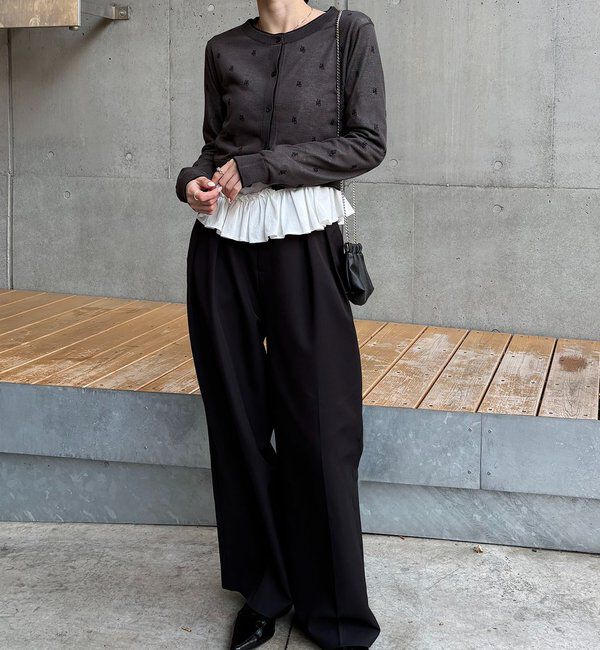  「【前後2WAY】アシメフリルロンT」|Tシャツ・カットソー|