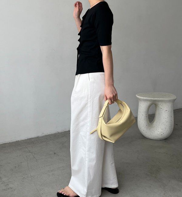  「【一癖可愛い】フロントタックフリルT」|Tシャツ・カットソー|